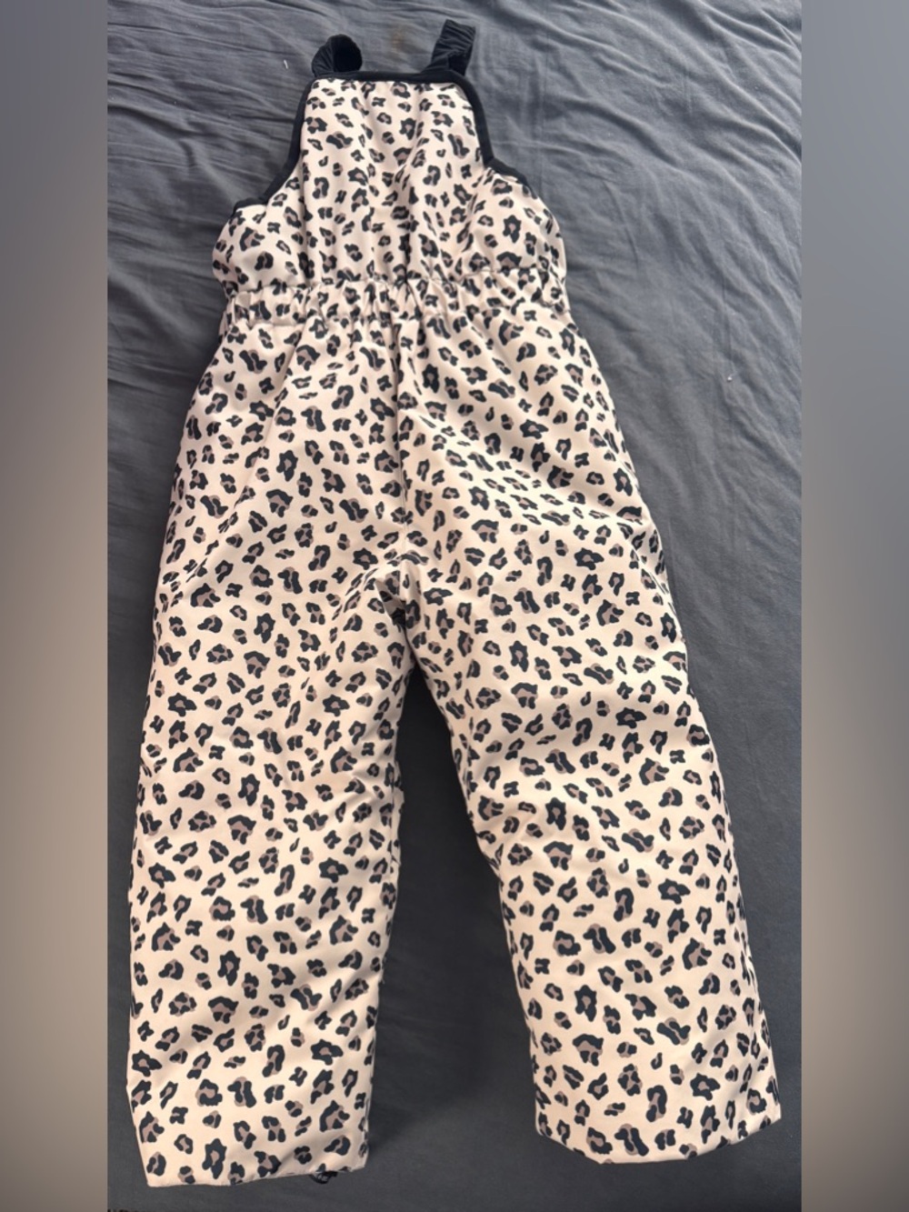Kids Pink Leopard-Print Snowsuit